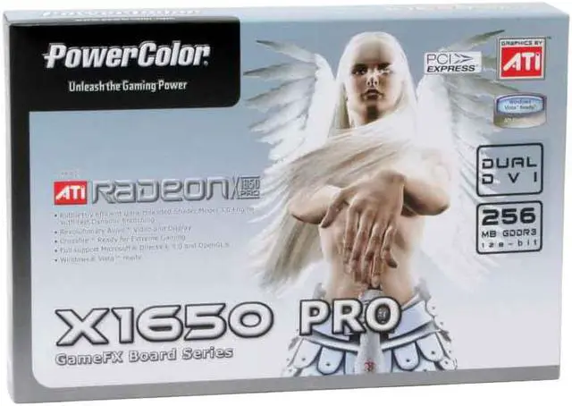 Alt view image 7 of 7 - POWERCOLOR X1650Pro 256MB Radeon X1650PRO 256MB 128-bit GDDR3 PCI Express x16 CrossFire Supported Video Card
