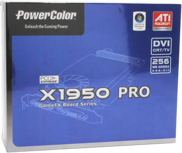 Alt view image 7 of 7 - PowerColor Radeon X1950PRO 256MB GDDR3 PCI Express x16 CrossFireX Support Graphics Card X1950 PRO 256MB