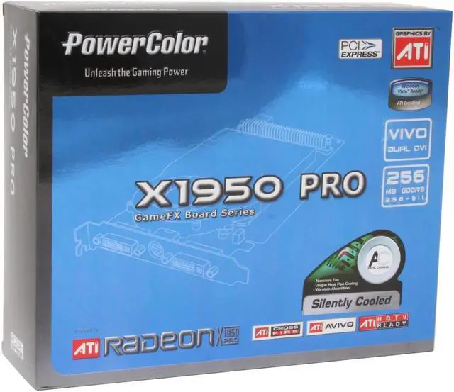 Alt view image 6 of 6 - PowerColor Radeon X1950PRO 256MB GDDR3 PCI Express x16 CrossFireX Support Graphics Card X1950 PRO Extreme 256MB
