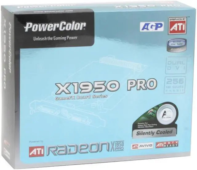 Alt view image 7 of 7 - PowerColor Radeon X1950PRO 256MB GDDR3 AGP 4X/8X Graphics Card X1950PRO256AGP