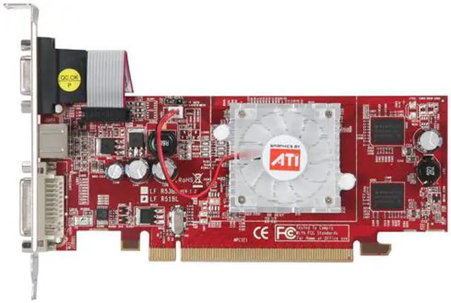 Alt view image 3 of 5 - PowerColor Radeon X1550 256MB GDDR2 PCI Express x16 Graphics Card X1550 256/64DDR2