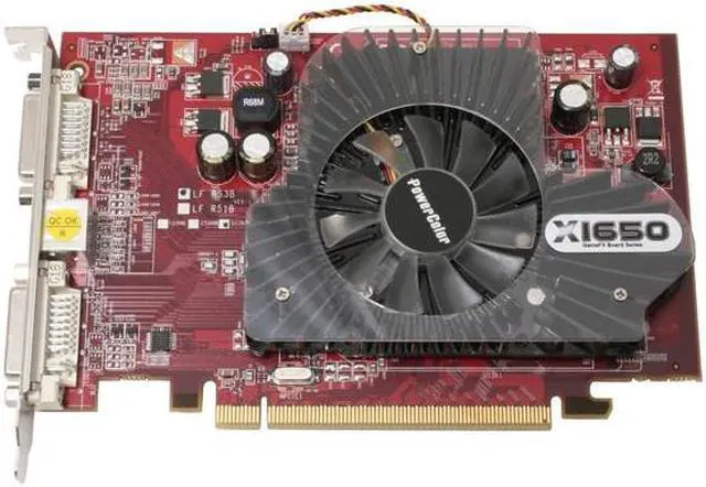 Alt view image 3 of 7 - POWERCOLOR X1650 512MBDDR2 Radeon X1650 512MB 128-bit GDDR2 PCI Express x16 CrossFire Supported Video Card