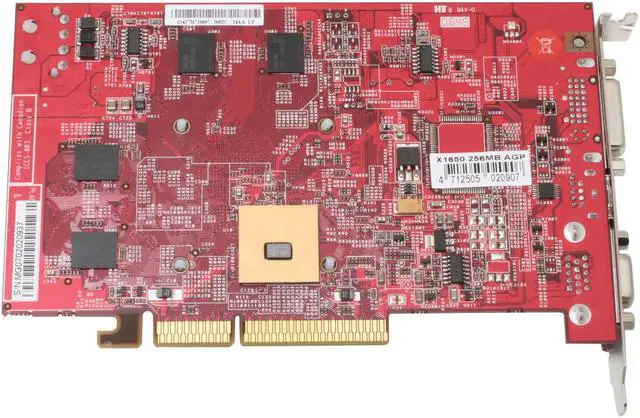 Alt view image 4 of 6 - PowerColor Radeon X1650 256MB GDDR2 AGP 8X Graphics Card X1650 256MBAGP