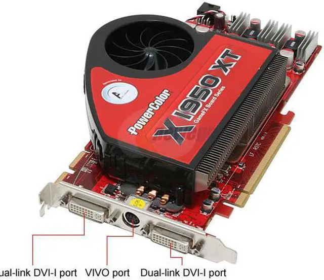 Alt view image 2 of 7 - POWERCOLOR X1950XT 512MB Radeon X1950XT 512MB 256-bit GDDR3 PCI Express x16 Video Card