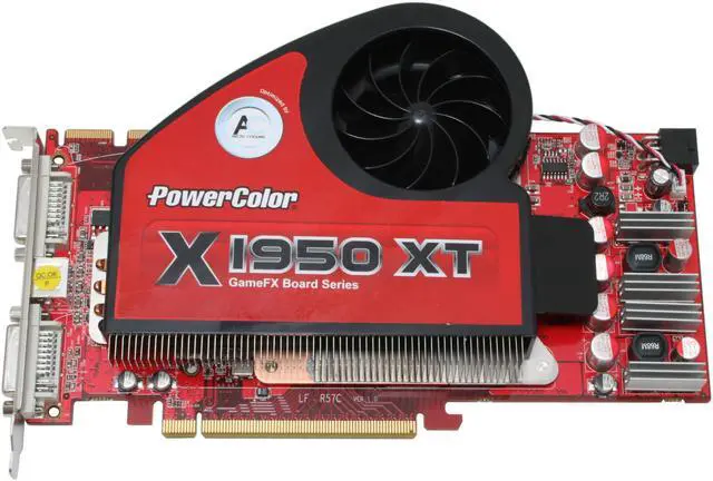 Alt view image 3 of 7 - POWERCOLOR X1950XT 512MB Radeon X1950XT 512MB 256-bit GDDR3 PCI Express x16 Video Card