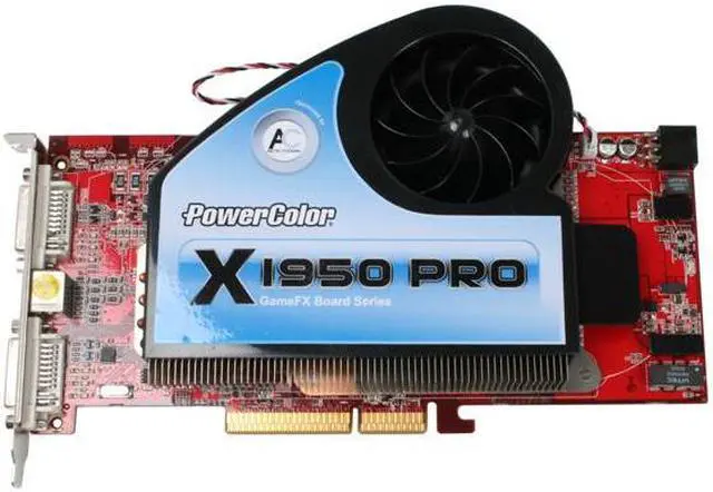 Alt view image 2 of 7 - PowerColor Radeon X1950PRO 512MB GDDR3 AGP 4X/8X Graphics Card X1950PRO 512 AGP