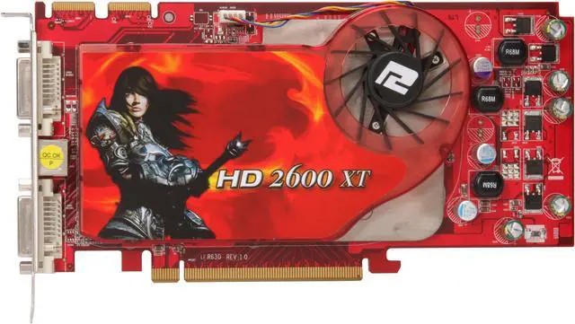 Alt view image 3 of 5 - PowerColor Radeon HD 2600XT 256MB GDDR4 PCI Express x16 CrossFireX Support Graphics Card HD2600XT 256MB GDDR4