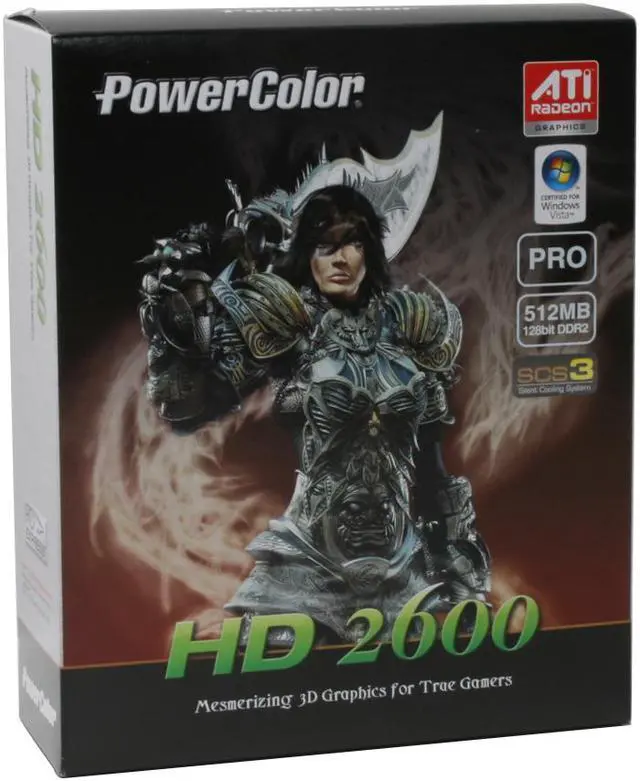 Alt view image 4 of 4 - PowerColor Radeon HD 2600PRO 512MB GDDR2 PCI Express x16 CrossFireX Support Graphics Card 26PRO512MSCS3