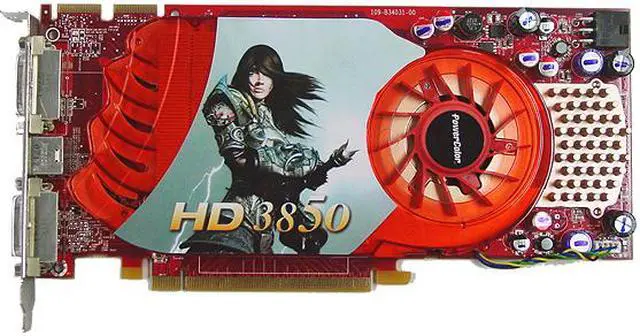 Alt view image 2 of 6 - PowerColor Radeon HD 3850 256MB GDDR3 PCI Express 2.0 x16 CrossFireX Support Graphics Card AX3850 256MD3-H