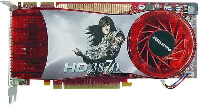 Alt view image 2 of 6 - PowerColor Radeon HD 3870 512MB GDDR4 PCI Express 2.0 x16 CrossFireX Support Graphics Card AX3870 512MD4-H