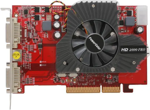 Alt view image 3 of 8 - PowerColor Radeon HD 2600PRO 512MB GDDR2 AGP 4X/8X Graphics Card 26PRO512M AGP