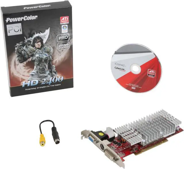 Alt view image 5 of 5 - PowerColor Radeon HD 2400PRO 256MB DDR2 PCI Graphics Card 24PRO256M PCI