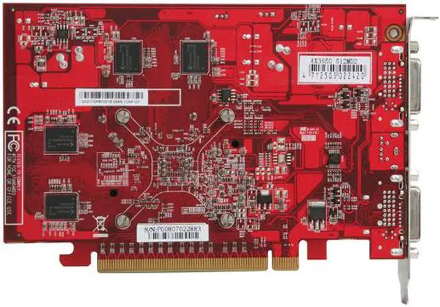 Alt view image 4 of 5 - PowerColor Radeon HD 3650 512MB GDDR2 PCI Express 2.0 x16 Graphics Card AX3650 512MD2