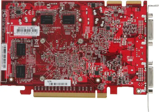 Alt view image 5 of 6 - PowerColor Radeon HD 3650 512MB GDDR3 PCI Express 2.0 x16 CrossFireX Support Graphics Card AX3650 512MD3-P
