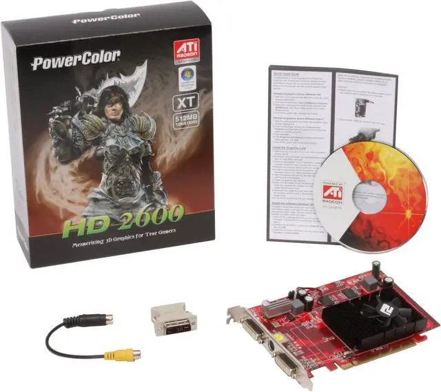 Alt view image 5 of 5 - PowerColor Radeon HD 2600XT 512MB GDDR2 PCI Express x16 CrossFireX Support Graphics Card HD2600XT 512MB DDR2