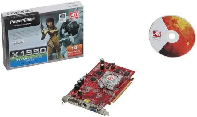 Alt view image 2 of 2 - PowerColor Radeon X1550 512MB GDDR2 PCI Express x16 Graphics Card X1550 512MB D2L