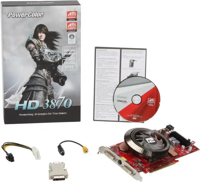 Alt view image 7 of 7 - PowerColor Radeon HD 3870 512MB GDDR3 PCI Express 2.0 x16 CrossFireX Support Graphics Card AX3870 512MD3-PH