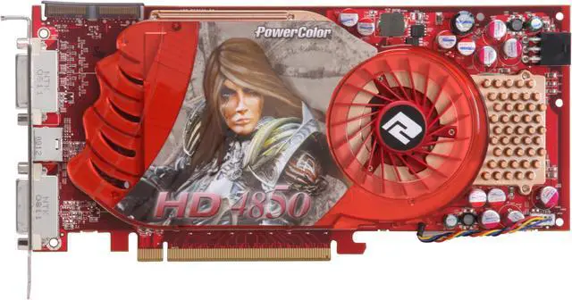 Alt view image 3 of 6 - PowerColor Radeon HD 4850 512MB GDDR3 PCI Express 2.0 x16 CrossFireX Support Graphics Card AX4850 512MD3-H