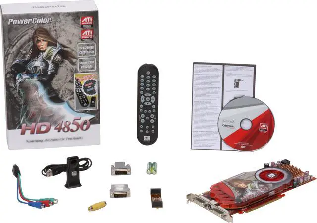 Alt view image 7 of 7 - PowerColor Radeon HD 4850 512MB GDDR3 PCI Express 2.0 x16 CrossFireX Support Graphics Card AX4850 512MD3-RT