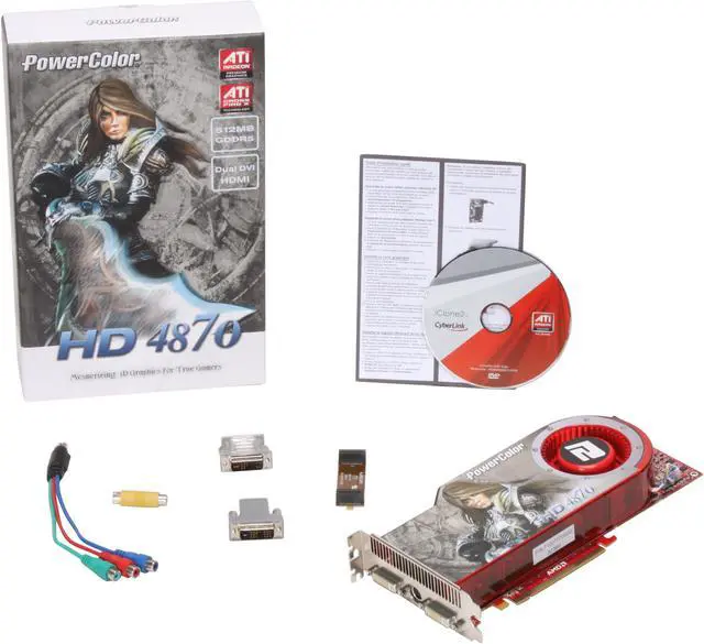 Alt view image 6 of 6 - PowerColor Radeon HD 4870 512MB GDDR5 PCI Express 2.0 x16 CrossFireX Support Graphics Card AX4870 512MD5-H
