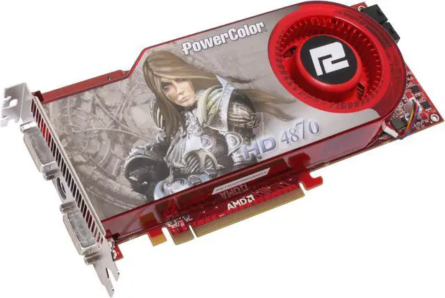 Alt view image 2 of 7 - PowerColor Radeon HD 4870 512MB GDDR5 PCI Express 2.0 x16 CrossFireX Support Graphics Card AX4870 512MD5-RM