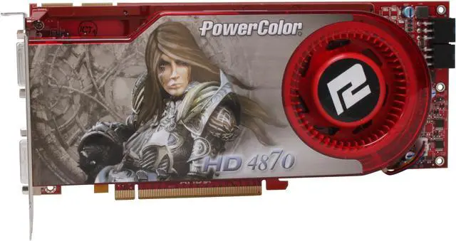 Alt view image 4 of 7 - PowerColor Radeon HD 4870 512MB GDDR5 PCI Express 2.0 x16 CrossFireX Support Graphics Card AX4870 512MD5-RM