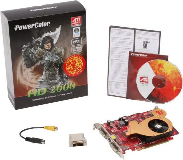 Alt view image 5 of 5 - PowerColor Radeon HD 2600PRO 512MB GDDR2 PCI Express x16 Graphics Card HD2600PRO 512MB DDR2 R