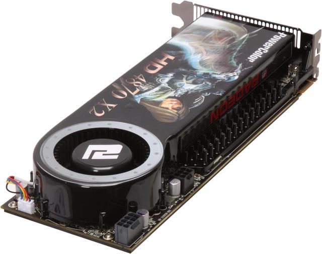 Alt view image 4 of 5 - PowerColor Radeon HD 4870 X2 2GB GDDR5 PCI Express 2.0 x16 CrossFireX Support Graphics Card AX4870X2 2GBD5-H