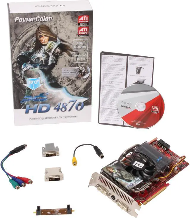 Alt view image 6 of 6 - PowerColor Radeon HD 4870 1GB GDDR5 PCI Express 2.0 x16 CrossFireX Support Graphics Card AX4870 1GBD5-PPH
