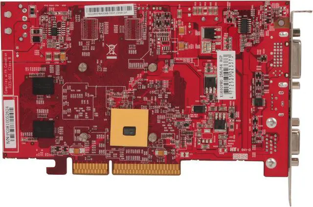 Alt view image 4 of 6 - PowerColor Radeon X1650PRO 256MB GDDR2 AGP 4X/8X Graphics Card X1650PRO 256/64 AGP