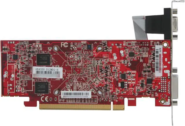 Alt view image 4 of 5 - PowerColor Radeon HD 4350 256MB DDR2 PCI Express 2.0 x16 Graphics Card AX4350 256MD2-H