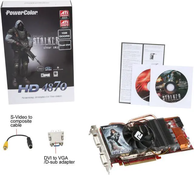 Alt view image 5 of 5 - PowerColor Radeon HD 4870 1GB GDDR5 PCI Express 2.0 x16 CrossFireX Support Graphics Card AX4870 1GBD5