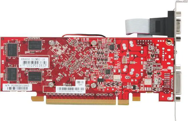 Alt view image 3 of 4 - PowerColor Radeon HD 4650 512MB GDDR2 PCI Express 2.0 x16 CrossFireX Support Low Profile Ready Graphics Card AX4650 512MD2-LH
