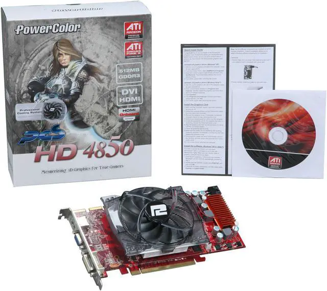 Alt view image 6 of 6 - PowerColor Radeon HD 4850 512MB GDDR3 PCI Express 2.0 x16 CrossFireX Support Graphics Card AX4850 512MD3-PH
