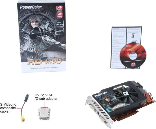 Alt view image 6 of 6 - PowerColor Radeon HD 4890 1GB GDDR5 PCI Express 2.0 x16 CrossFireX Support Graphics Card AX4890 1GBD5