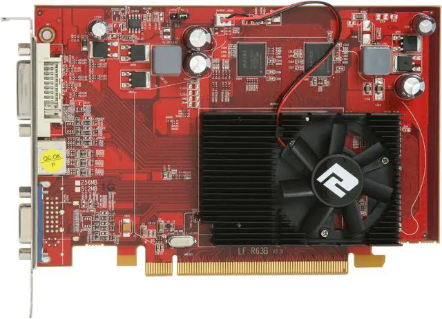 Alt view image 3 of 5 - PowerColor Radeon HD 3650 1GB DDR2 PCI Express 2.0 x16 Graphics Card AX3650 1GBD2-V2