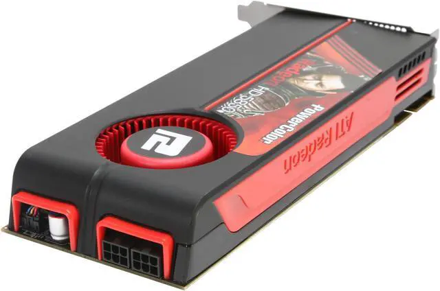 Alt view image 5 of 6 - POWERCOLOR AX5850 1GBD5-MDH Radeon HD 5850 (Cypress Pro) 1GB 256-bit GDDR5 PCI Express 2.0 x16 HDCP Ready CrossFire Supported Video Card w/ATI Eyefinity