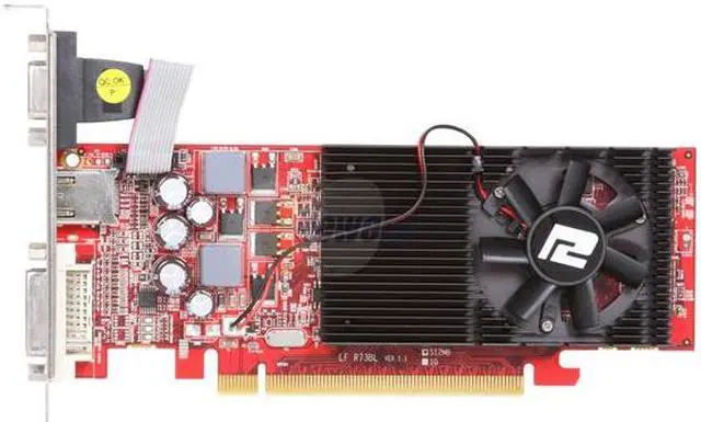 Alt view image 3 of 5 - PowerColor Radeon HD 4650 512MB DDR2 PCI Express 2.0 x16 Low Profile Ready Graphics Card AX4650 512MD2-LHV2