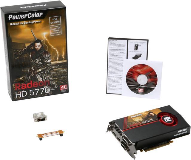 Alt view image 6 of 6 - PowerColor Radeon HD 5770 (Juniper XT) 1GB GDDR5 PCI Express 2.0 x16 CrossFireX Support Graphics Card AX5770 1GBD5-MDH