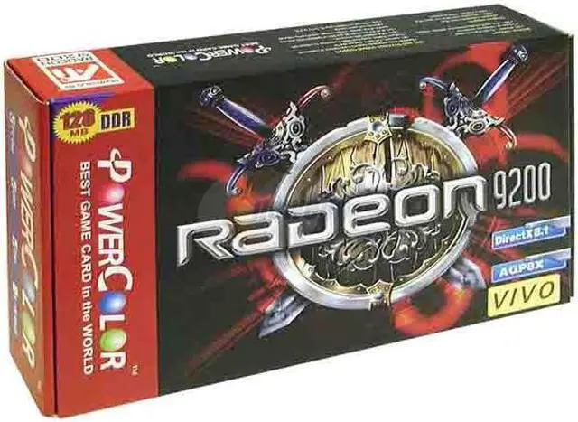 Alt view image 5 of 5 - PowerColor Radeon 9200 128MB DDR AGP 4X/8X Graphics Card R92DV-C3L