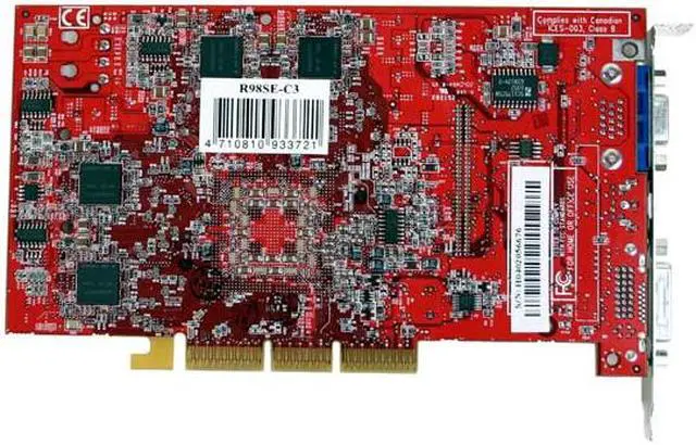 Alt view image 3 of 5 - PowerColor Radeon 9800SE 128MB DDR AGP 4X/8X Graphics Card R98SE-C3