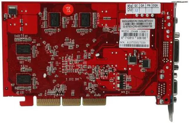 Alt view image 5 of 6 - PowerColor Radeon 9550 256MB DDR AGP 4X/8X Graphics Card R96-LD3