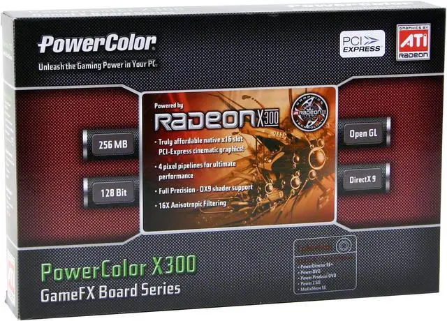 Alt view image 3 of 3 - PowerColor Radeon X300 256MB DDR PCI Express x16 Graphics Card R37-ND3