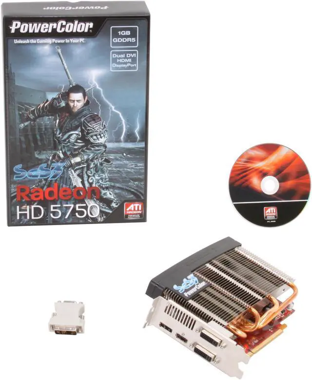 Alt view image 6 of 6 - PowerColor Radeon HD 5750 1GB GDDR5 PCI Express 2.1 x16 Graphics Card SCS3 AX5750 1GBD5-S3DH