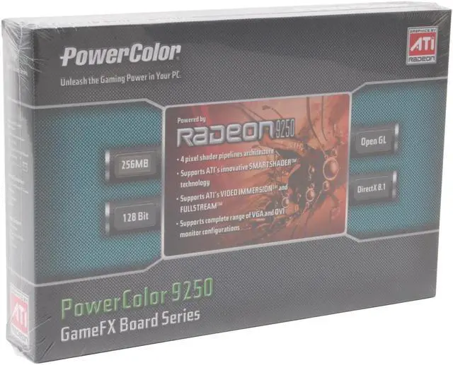 Alt view image 5 of 5 - PowerColor Radeon 9250 256MB DDR AGP 4X/8X Graphics Card R9250 256MB 128 BIT