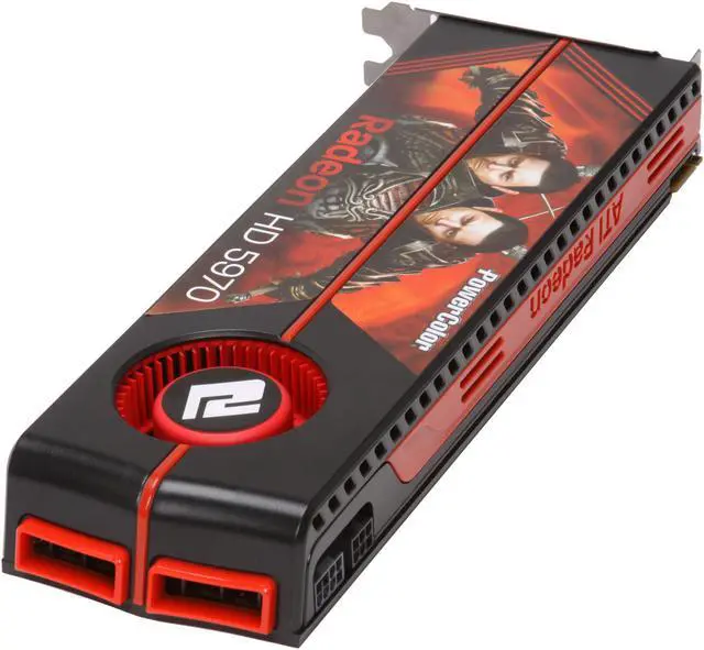 Alt view image 5 of 6 - PowerColor Radeon HD 5970 (Hemlock) 2GB GDDR5 PCI Express 2.1 x16 CrossFireX Support Graphics Card AX5970 2GBD5-MD