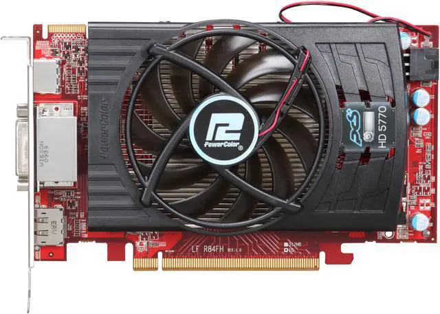 Alt view image 3 of 6 - POWERCOLOR PCS+ AX5770 1GBD5-PPG Radeon HD 5770 1GB 128-bit GDDR5 PCI Express 2.1 x16 CrossFireX Support Video Card