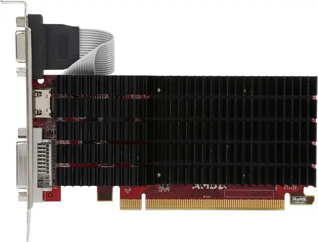 Alt view image 2 of 4 - PowerColor Go! Green Radeon HD 5450 1GB DDR3 PCI Express 2.1 CrossFireX Support Low Profile Graphics Card AX5450 1GBK3-SHEV4