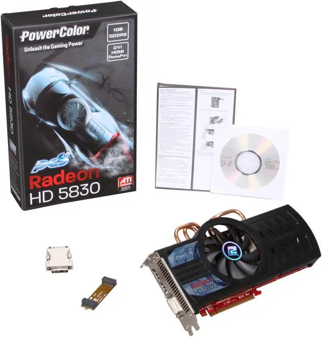 Alt view image 6 of 6 - PowerColor PCS+ Radeon HD 5830 1GB GDDR5 PCI Express 2.1 x16 CrossFireX Support Graphics Card AX5830 1GBD5-PPDH