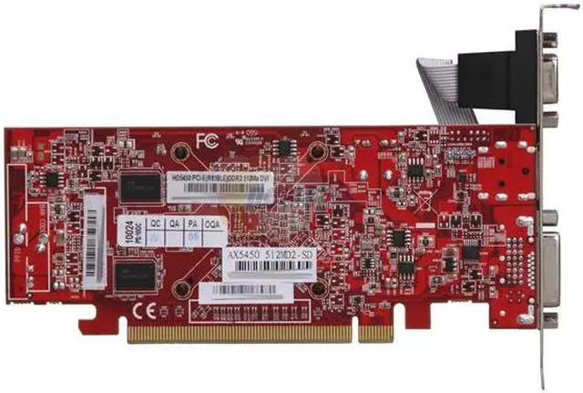 Alt view image 4 of 5 - PowerColor Go! Green Radeon HD 5450 512MB DDR2 PCI Express 2.1 x16 CrossFireX Support Graphics Card AX5450 512MD2-SD